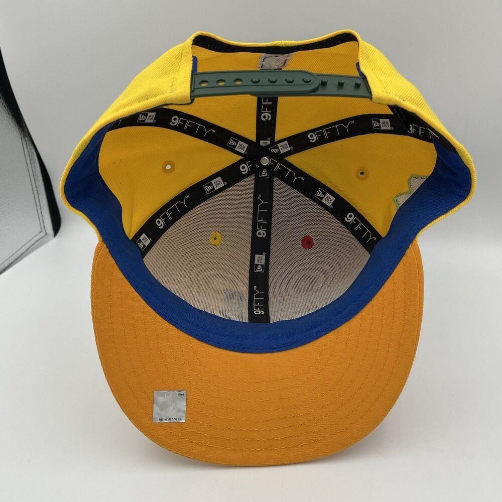 Milwaukee Bucks New Era 9Fifty On-Court City Edition Yellow Snapback Hat Cap - Picture 12 of 15